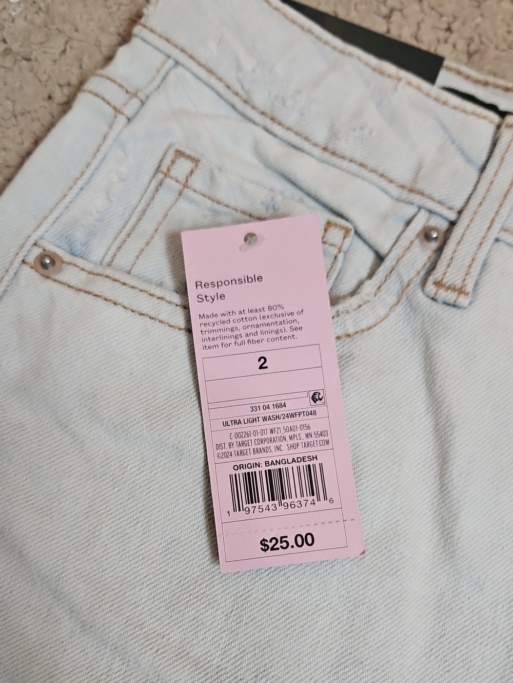 Wild Fable High-Rise Tapered Jeans – Women’s Size 2 / 28” Inseam - Picture 5 of 11